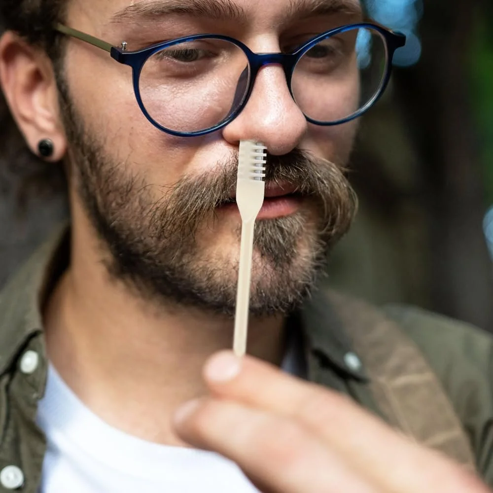 Тример NAVESO Nose Hair 2-in-1 Double Sided Ear Picker No Power Кремово-жовтий, фото №5