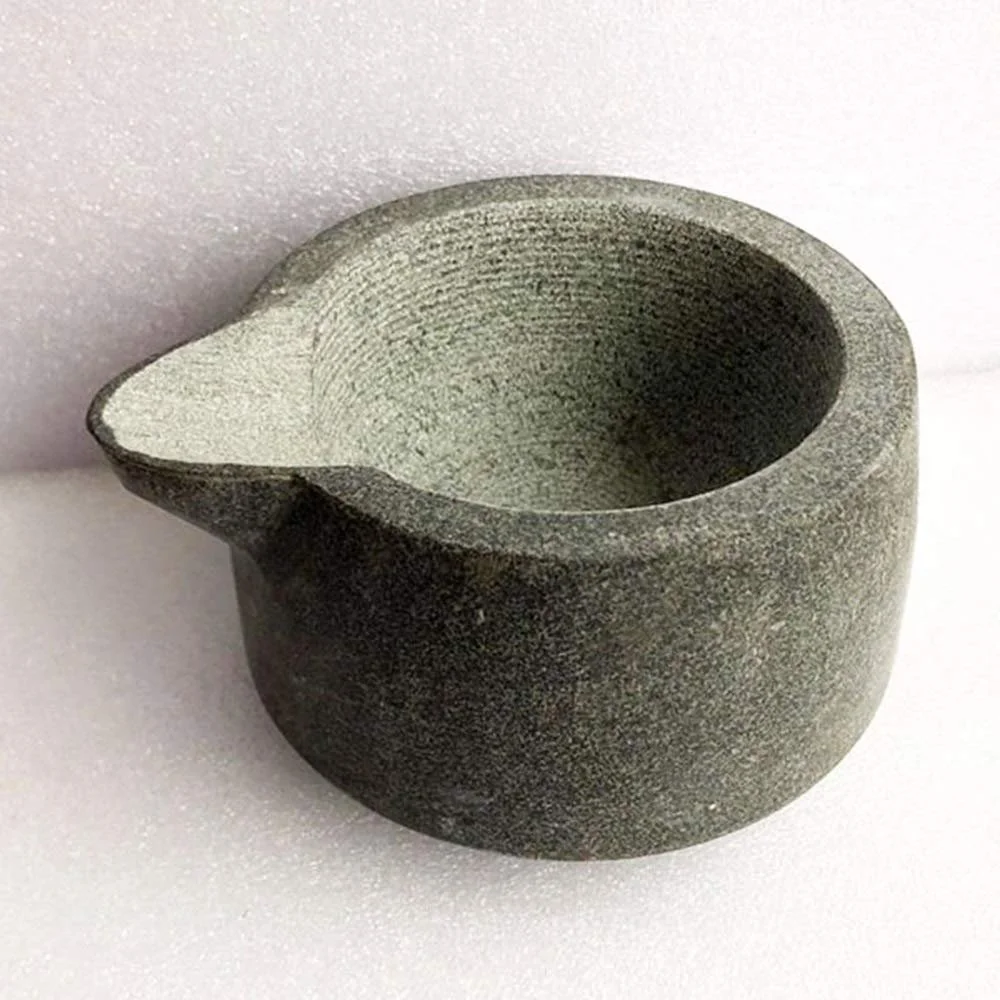 Ступка Гранітна Ручна 13 см, колір натуральний камінь, фото №5