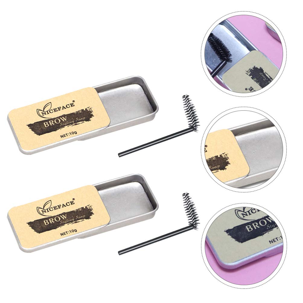 2 Набора Beaupretty Eyebrow Soap Kit Eyebrow Styling Soap Brew Gel Long Lasting Eyebrow Setting Gel Waterproof Eyebrow Colour, фото №2