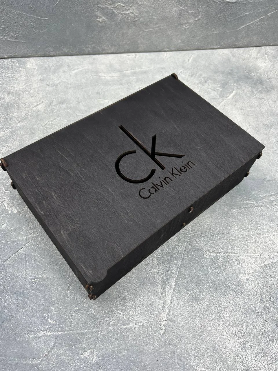 Подарунковий набір Calvin Klein ремінь і кошелек в деревʼяній коробочці, фото №4