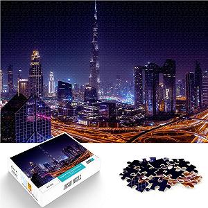 Деревянный пазл Dubai Travel Burj Khalifa 1000 деталей 50 x 75 см - Фото 1