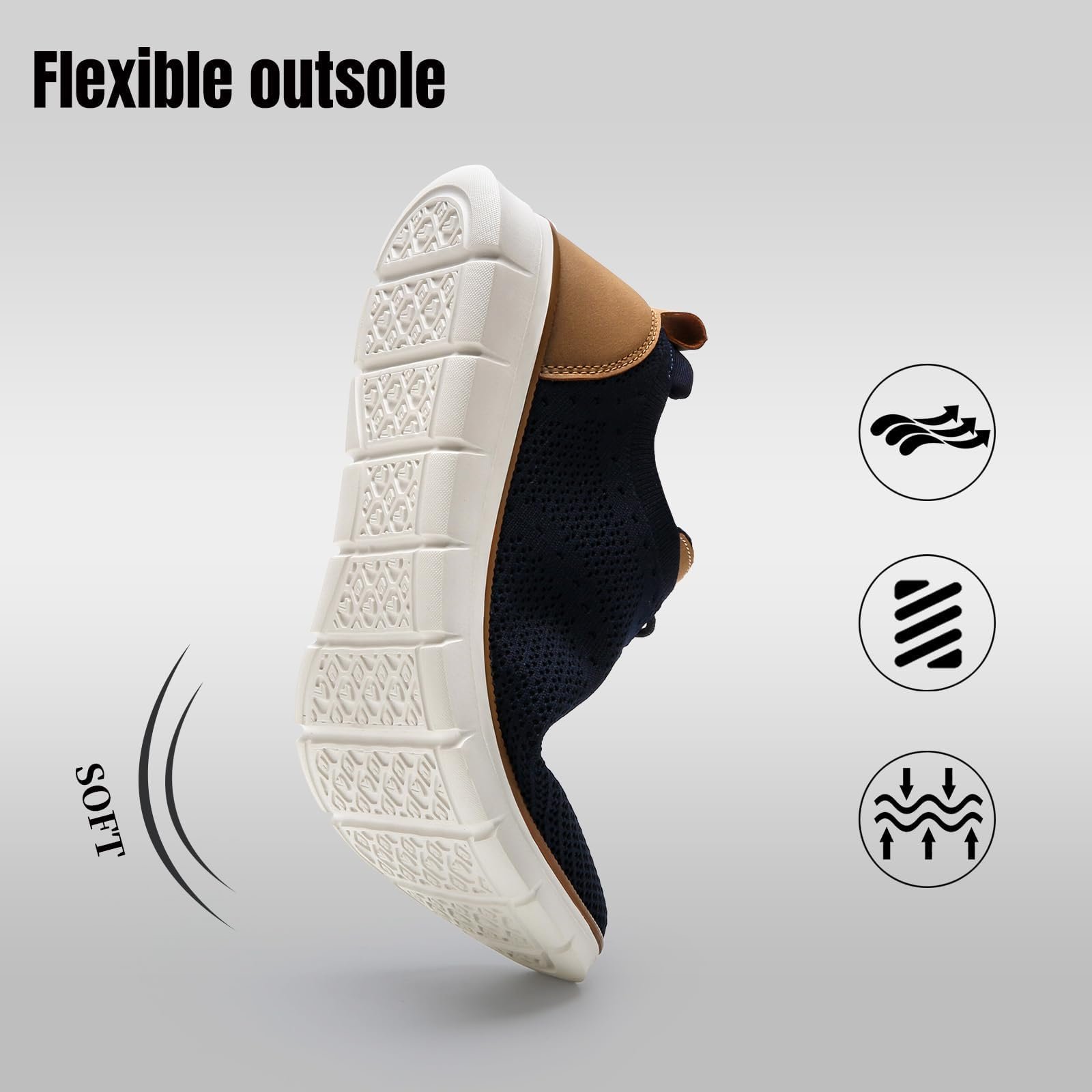 Кросівки LEZTA Оксфорди для костюма, дихаючі, сітчасті, спортивні, тенісні, для ходьби, комфортні, фото №4