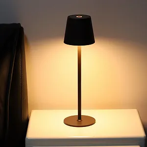 Настільні лампи Набір із 2 шт Сенсорні Димовані Бездротові LED Акумуляторні USB IP54 5200 mAh Темно-коричневий synthetic.ua - Фото 1