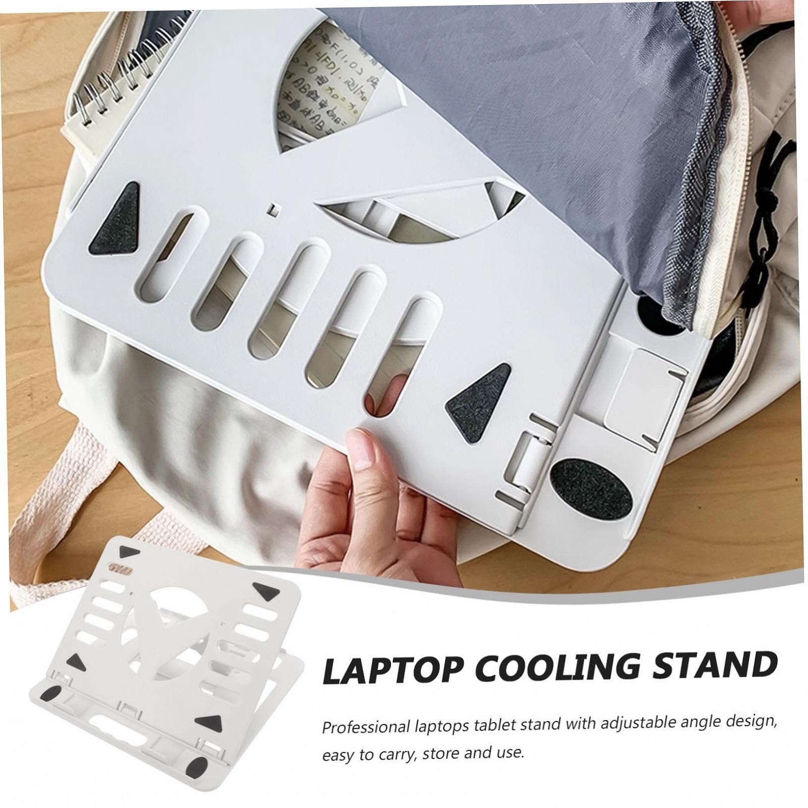 Підставка для ноутбука складана Регульована пластикова підставка з тепловідведенням Стабільна основа Ергономічна підтримка для ноутбука, фото №3 Підставка для ноутбука складана Регульована пластикова підставка з тепловідведенням Стабільна основа Ергономічна підтримка для ноутбука, фото №3