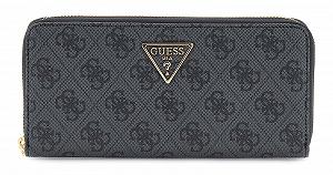 Гаманець GUESS Laurel II SLG Large Zip Around Coal Logo - Фото 1