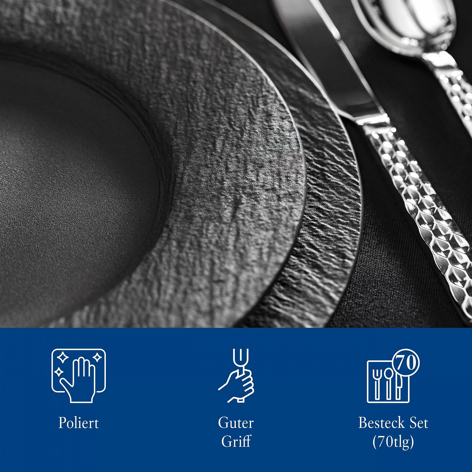 Набір столових приборів Villeroy and Boch Boston на 12 персон, 70 предметів, нержавіюча сталь, фото №5 Набір столових приборів Villeroy and Boch Boston на 12 персон, 70 предметів, нержавіюча сталь, фото №5