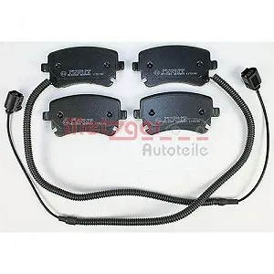 Комплект гальмівних колодок, дискове гальмо METZGER 1170190 VAG Задня вісь synthetic.ua - Фото 1