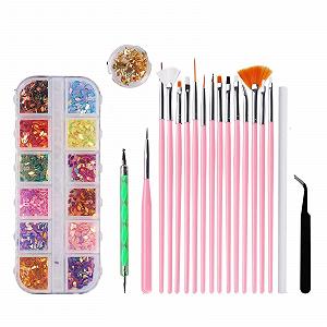 Набор инструментов для дизайна ногтей для страз, драгоценных камней, кристаллов, кисточек для рисования synthetic.ua - Фото 1