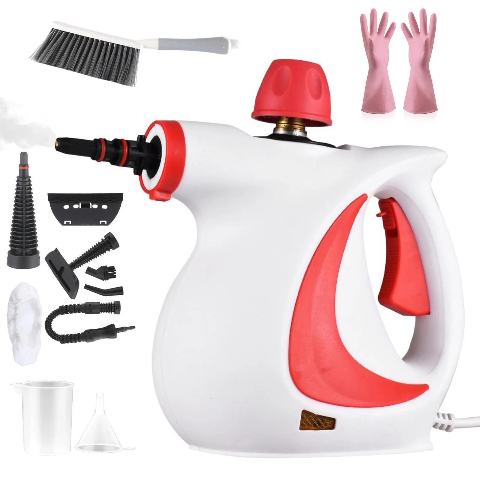 Пароочисник ручний Rheinwing 3,2 бар 1050 Вт Червоний, фото №1