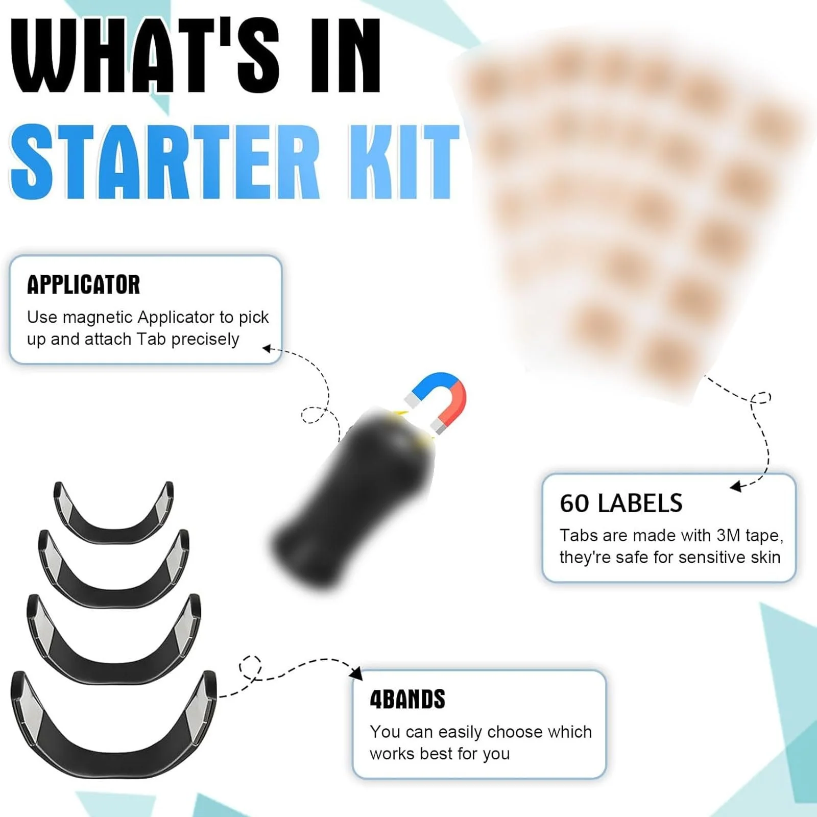 Разделитель для носа против храпа 120 штук Магнитная полоска для носа, фото №3