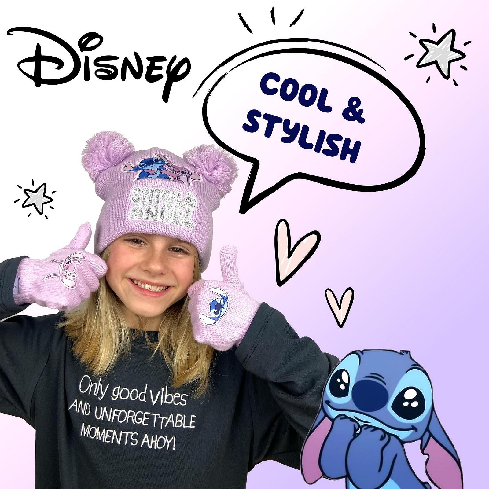 Зимова шапка та рукавички Disney Lilo & Stitch для дівчат Тепла, фото №2 Зимова шапка та рукавички Disney Lilo & Stitch для дівчат Тепла, фото №2