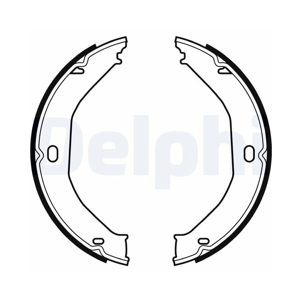 Комплект гальмівних колодок DELPHI LS2078 для CHEVROLET JEEP HUMMER, фото №1