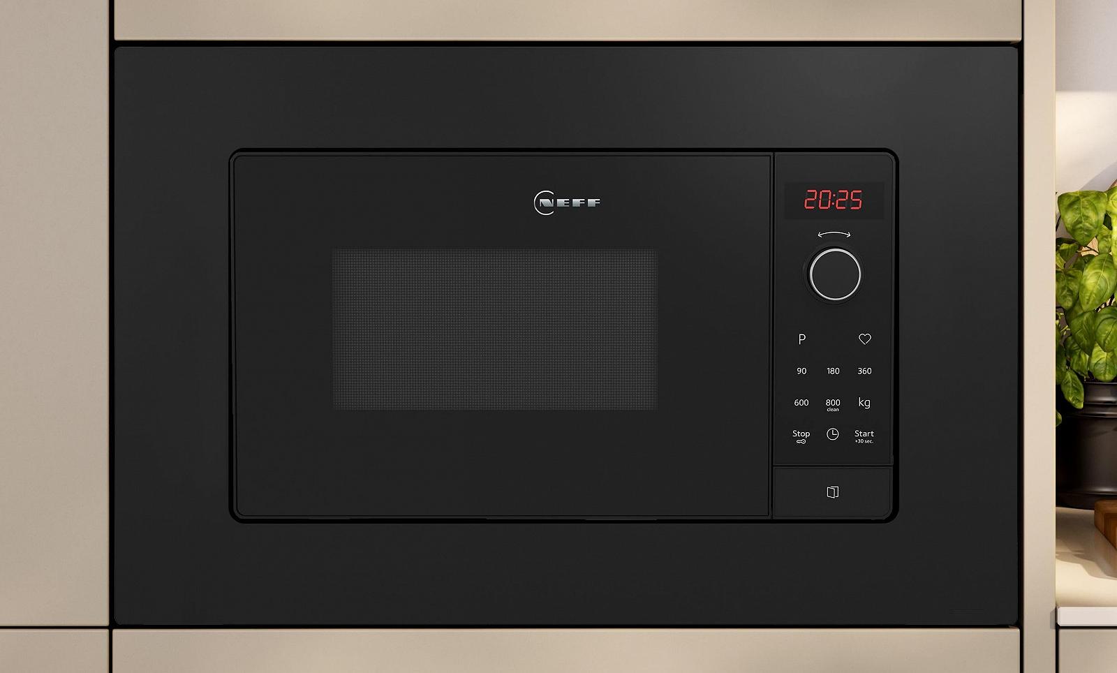Мікрохвильова піч NEFF N 50 HLAWG26S3 Вбудована Black, фото №2 Мікрохвильова піч NEFF N 50 HLAWG26S3 Вбудована Black, фото №2