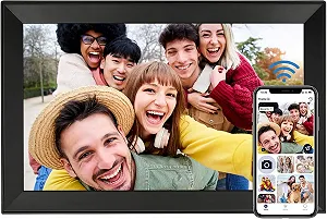 Цифровая фоторамка 15.6 дюймов 32 ГБ WiFi 1280 x 800 HD IPS Touchscreen Автоповорот - Фото 1