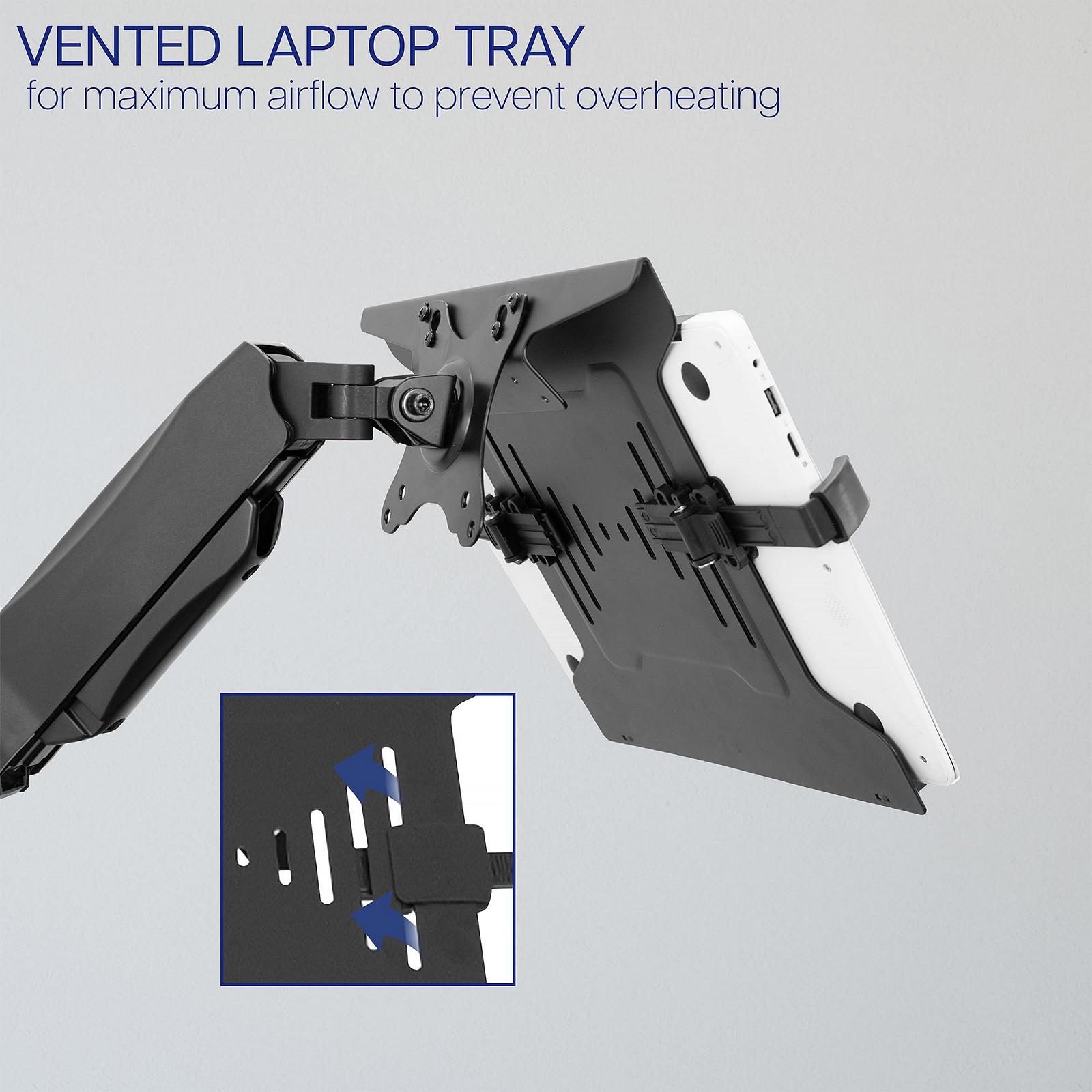 Настінне кріплення для ноутбука VIVO Mount-V001GL з регулюванням висоти та пневматичним механізмом, подовженим кронштейном, фото №5