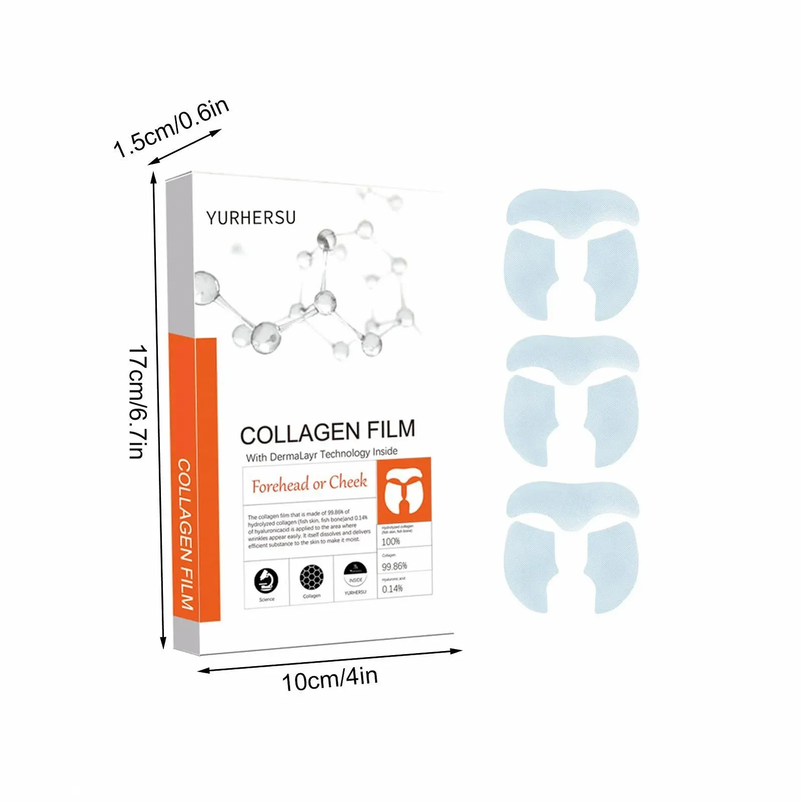 Патч для упругости лба Learnlyrics, миофасциальная лифтинг-лента, патч против покраснения, пленка с коллагеном, фото №7