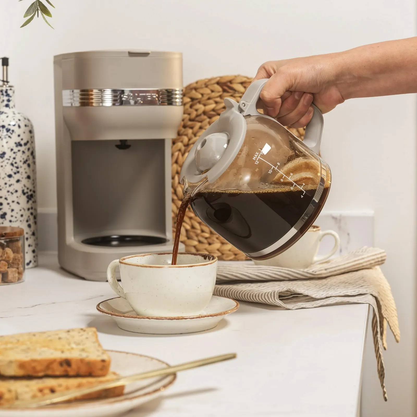 Фильтрационная кофеварка Salter Rise 1.5 L 900 W серо-коричневая, фото №4