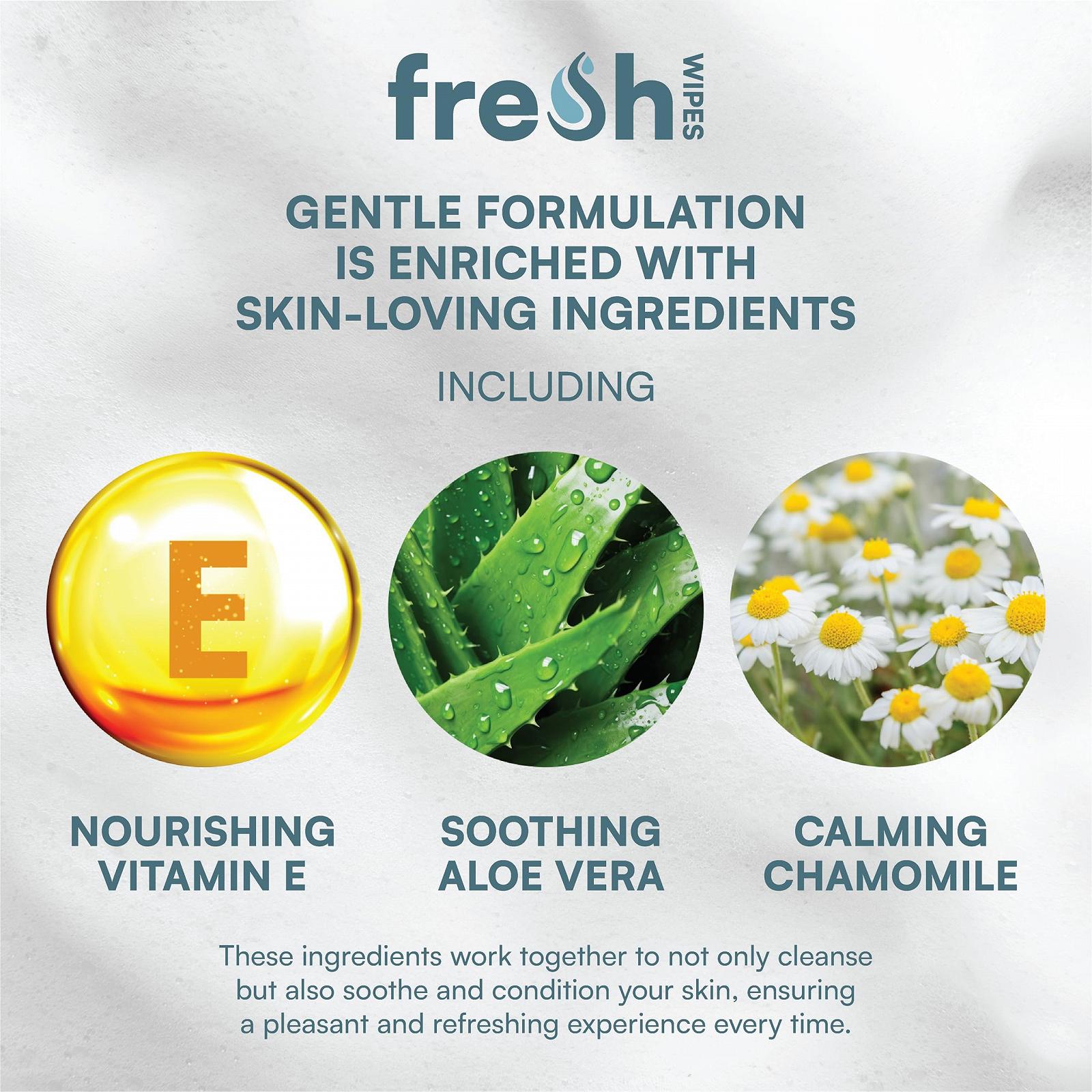 Пінистий гель для душу без змивання FreshWipes Rinse Free 200 мл, фото №3