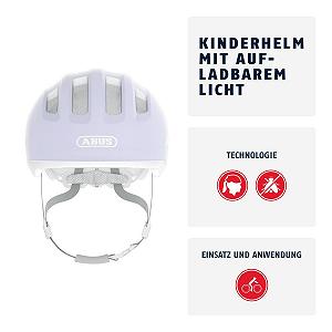 Шолом дитячий ABUS Smiley 3.0 ACE LED - велосипедний шолом з підсвічуванням synthetic.ua - Фото 1