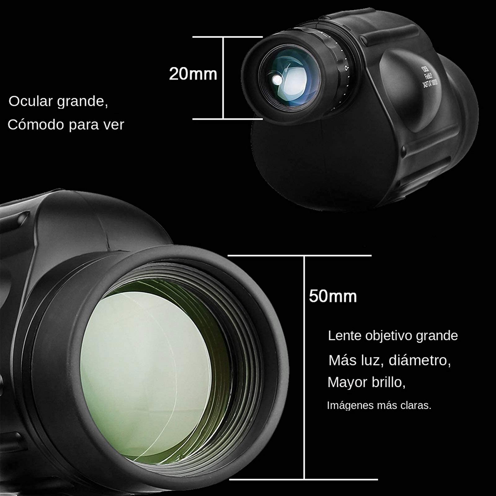 Монокуляр QHYTL 13x50 великий збільшення високої чіткості у комплекті з триногою чорний, фото №6