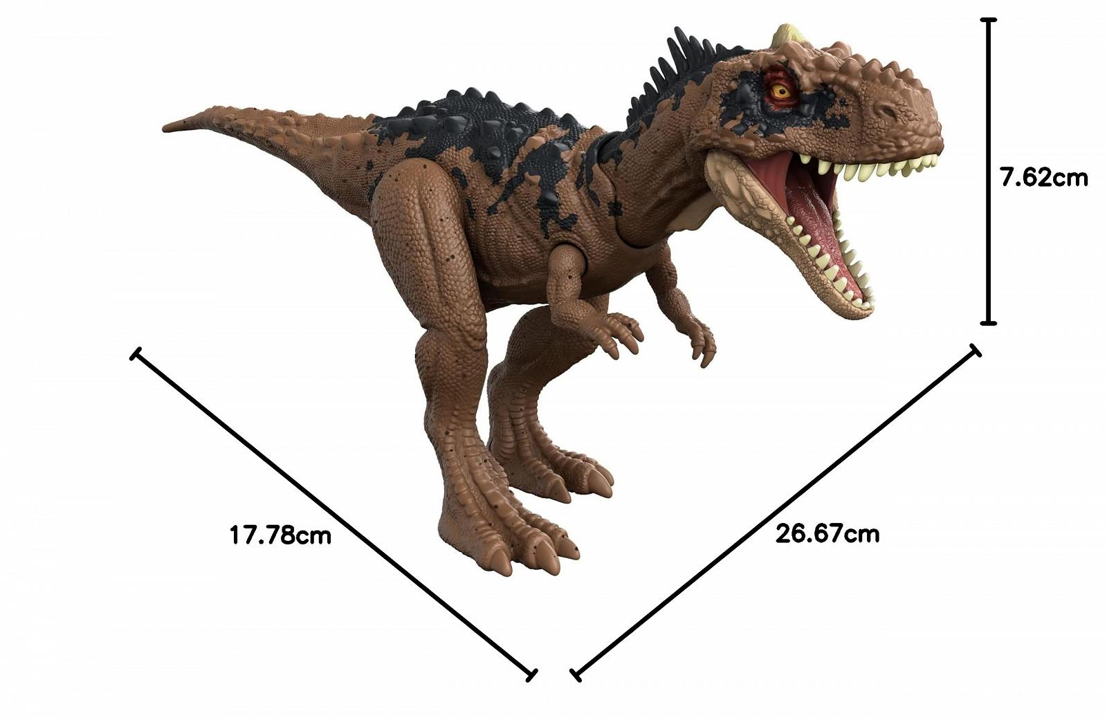 Фигурка динозавра Jurassic World Roar Strikers Rajasaurus с подвижными частями тела, звуками рева и атаками укуса, фото №7