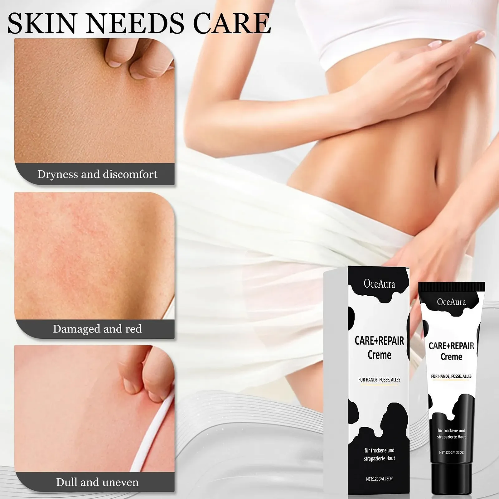 Зволожуючий крем з екстрактом алое вера для обличчя, рук та тіла 120 г, інтенсивний догляд, фото №7 Зволожуючий крем з екстрактом алое вера для обличчя, рук та тіла 120 г, інтенсивний догляд, фото №7