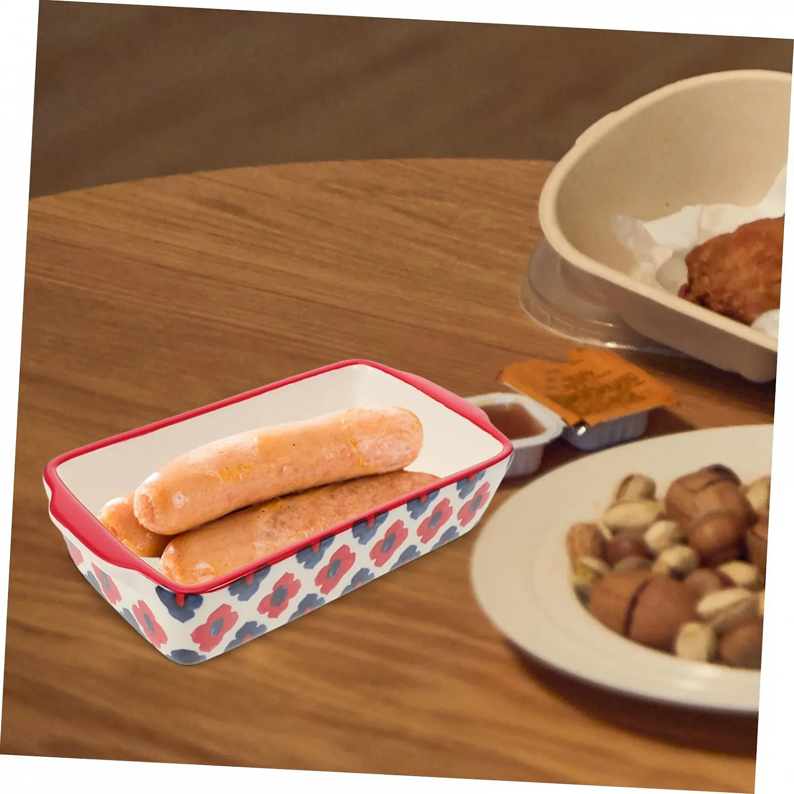 Форма для випікання Amphora Керамічна прямокутна, Деко-жаровня для духовки, фото №4