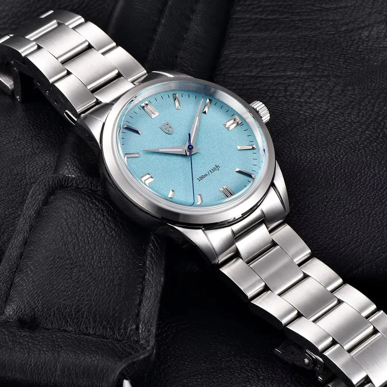 Мужские часы Pagani Design Кварцевый механизм VH31, нержавеющая сталь, водонепроницаемые, сапфировое стекло, классические люминесцентные дайверские часы, фото №5