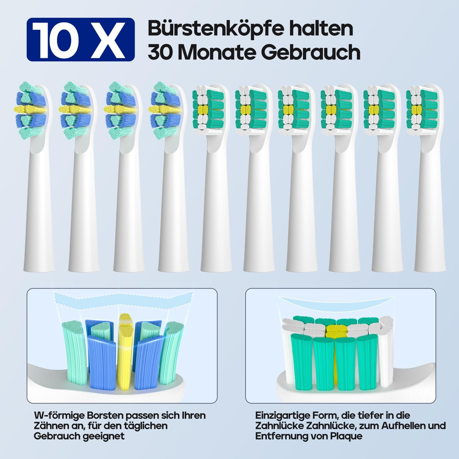 Звукова електрична зубна щітка Seago SG-2316 та дорожній футляр Зелена, фото №4