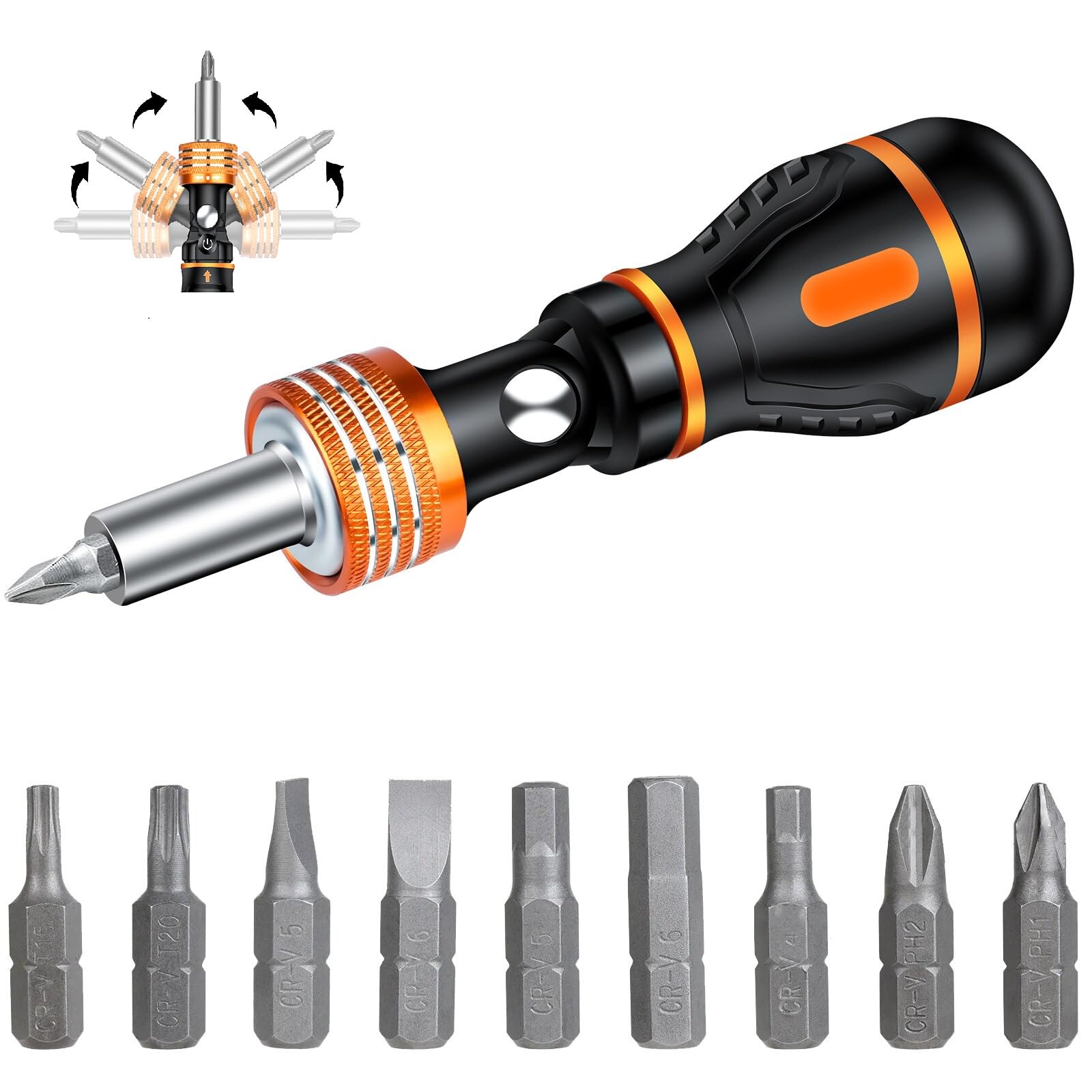 Отвёртка Flintronic Magnetic Ratchet 9 шт., фото №1 Отвёртка Flintronic Magnetic Ratchet 9 шт., фото №1