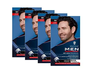 Купити Фарба для волосся Men Perfect Anti-Grey Tint Gel 90 Чорний (4 x 80 мл) - Фото 1 Фарба для волосся Men Perfect Anti-Grey Tint Gel 90 Чорний (4 x 80 мл) - Фото 1