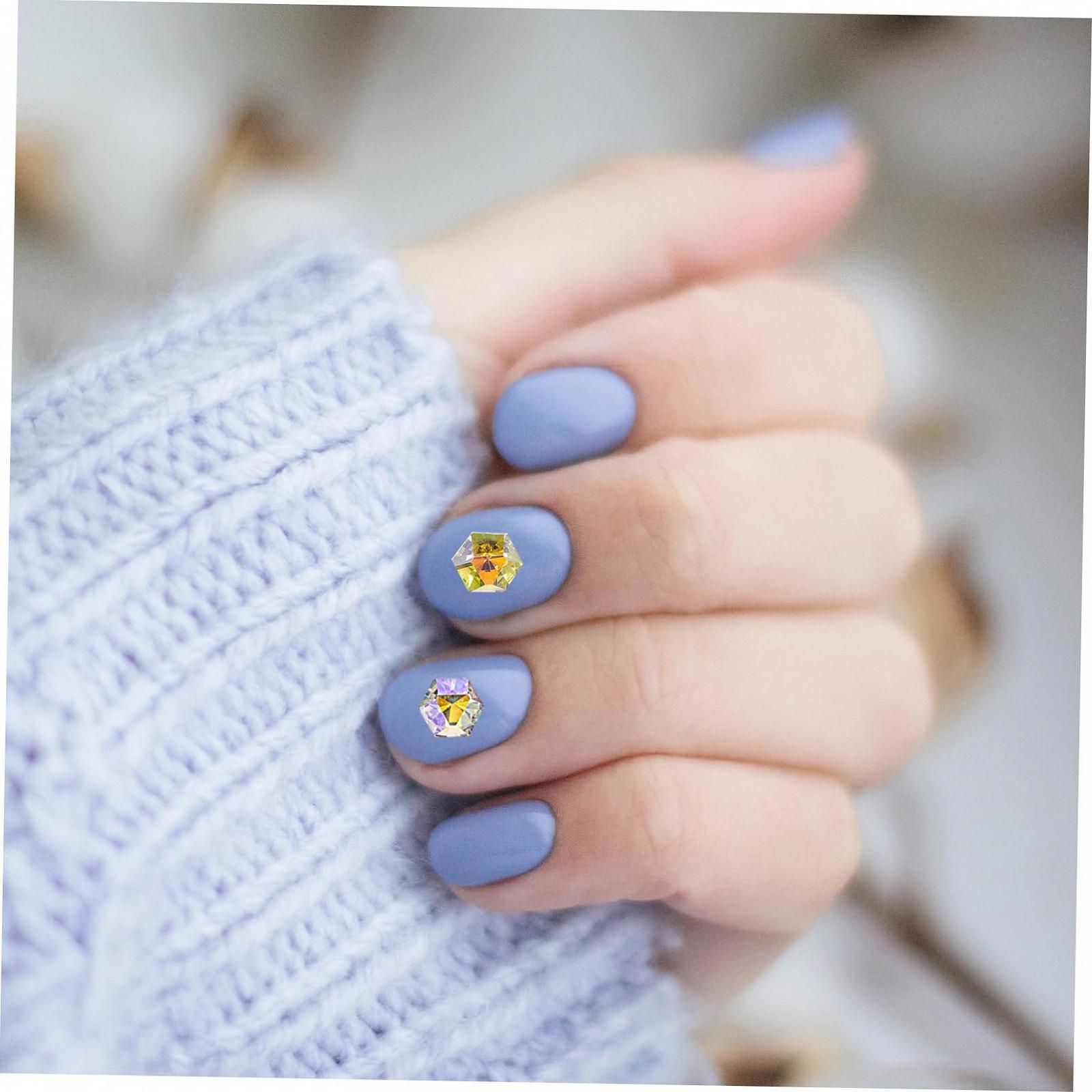 Стразы для ногтей Healvian, шестиугольные, 50 шт., фото №4