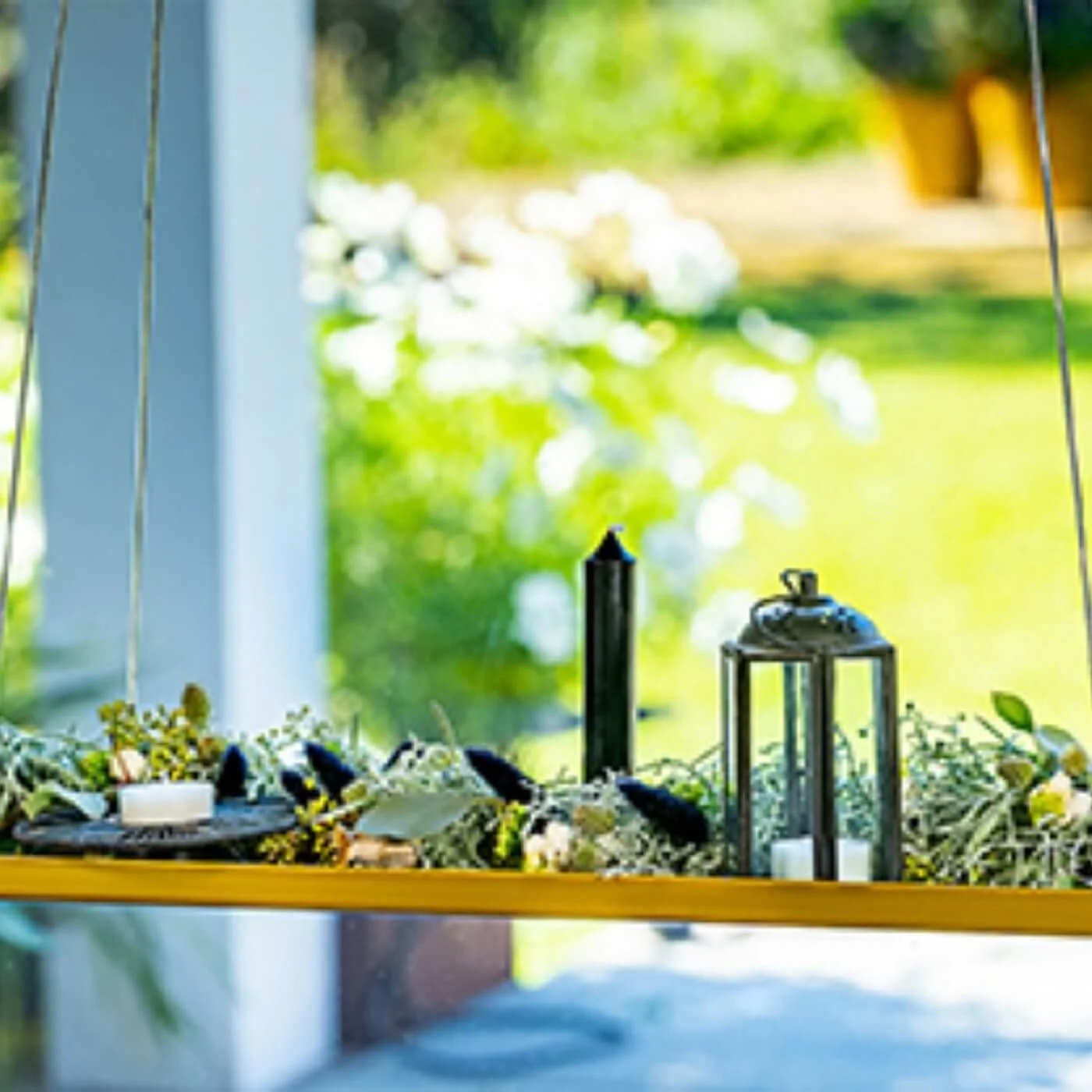 Підвісний кошик Esschert's Garden прямокутний 58 см Gold, фото №4 Підвісний кошик Esschert's Garden прямокутний 58 см Gold, фото №4