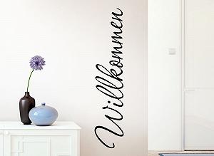 Наклейка на стіну Grandora W1099 Welcome Чорний 26 x 120 см synthetic.ua - Фото 1