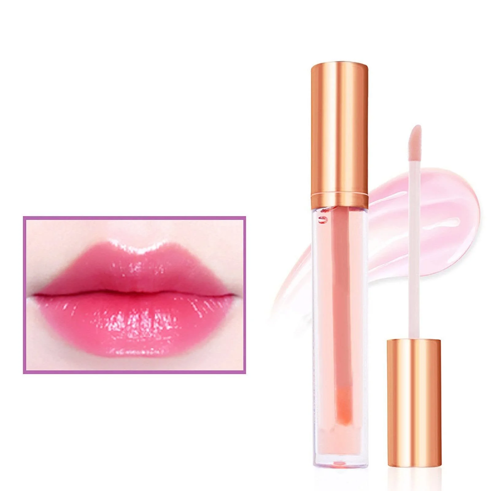 Блиск для губ Shiny Non-Adhesive Long Lasting Provides Maximum Colour Glides on Bubbles Smooth Soft Arrival Colour Full Pink 4 мл, фото №3