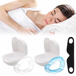 Капа від хропіння (2 шт.) Comfort для чоловіків та жінок, біла, блакитна - Фото 1