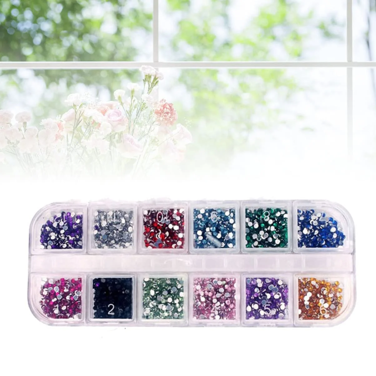 Капли Акриловые Кристаллы для дизайна ногтей Healeved Блестящие Самоцветы для ногтей, фото №2