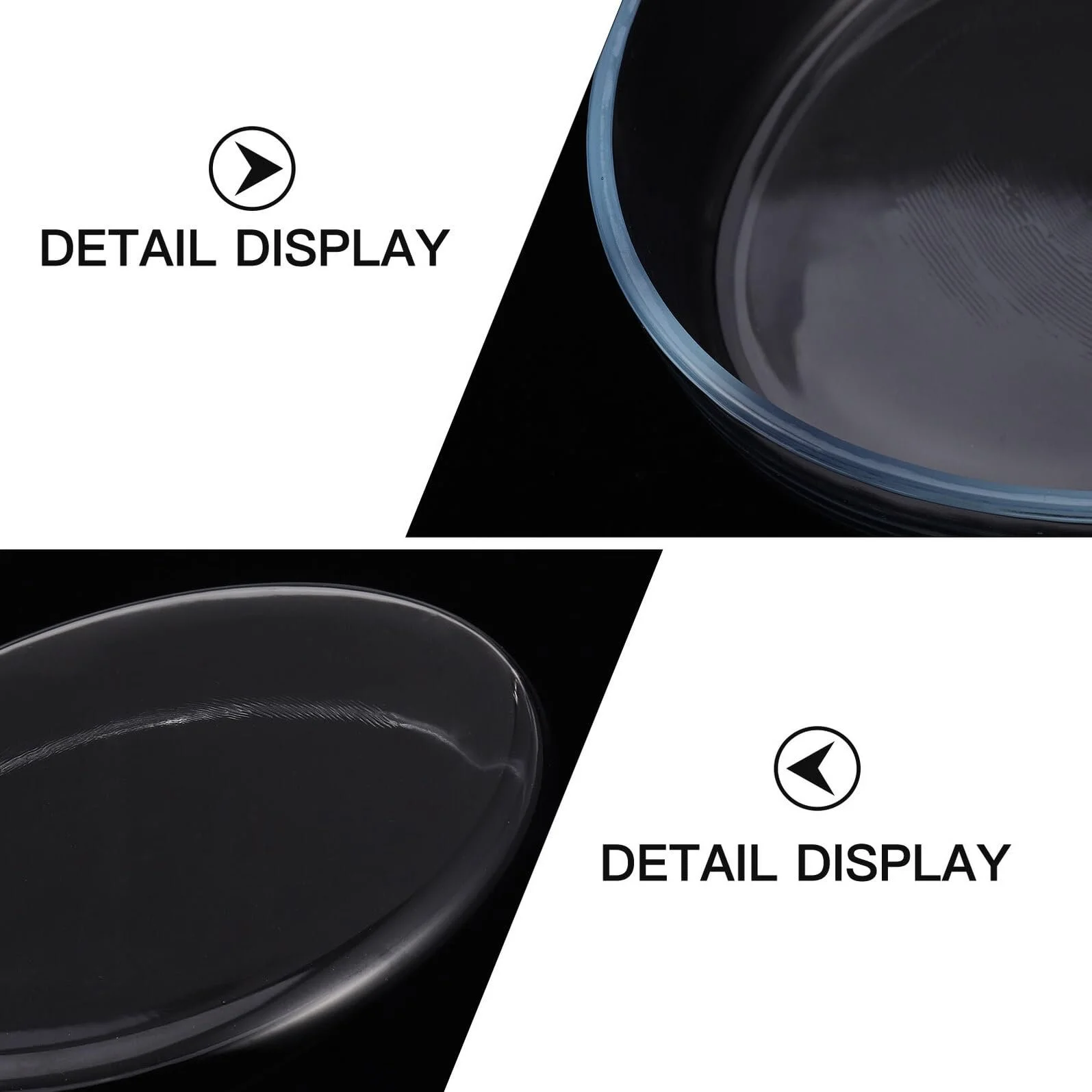 Форма для запекания BESPORTBLE овальная стеклянная 16 л термостойкая прозрачная, фото №4