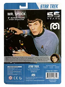 Фігурка Mego Star Trek Spock 8 дюймів Різнокольорова synthetic.ua - Фото 1