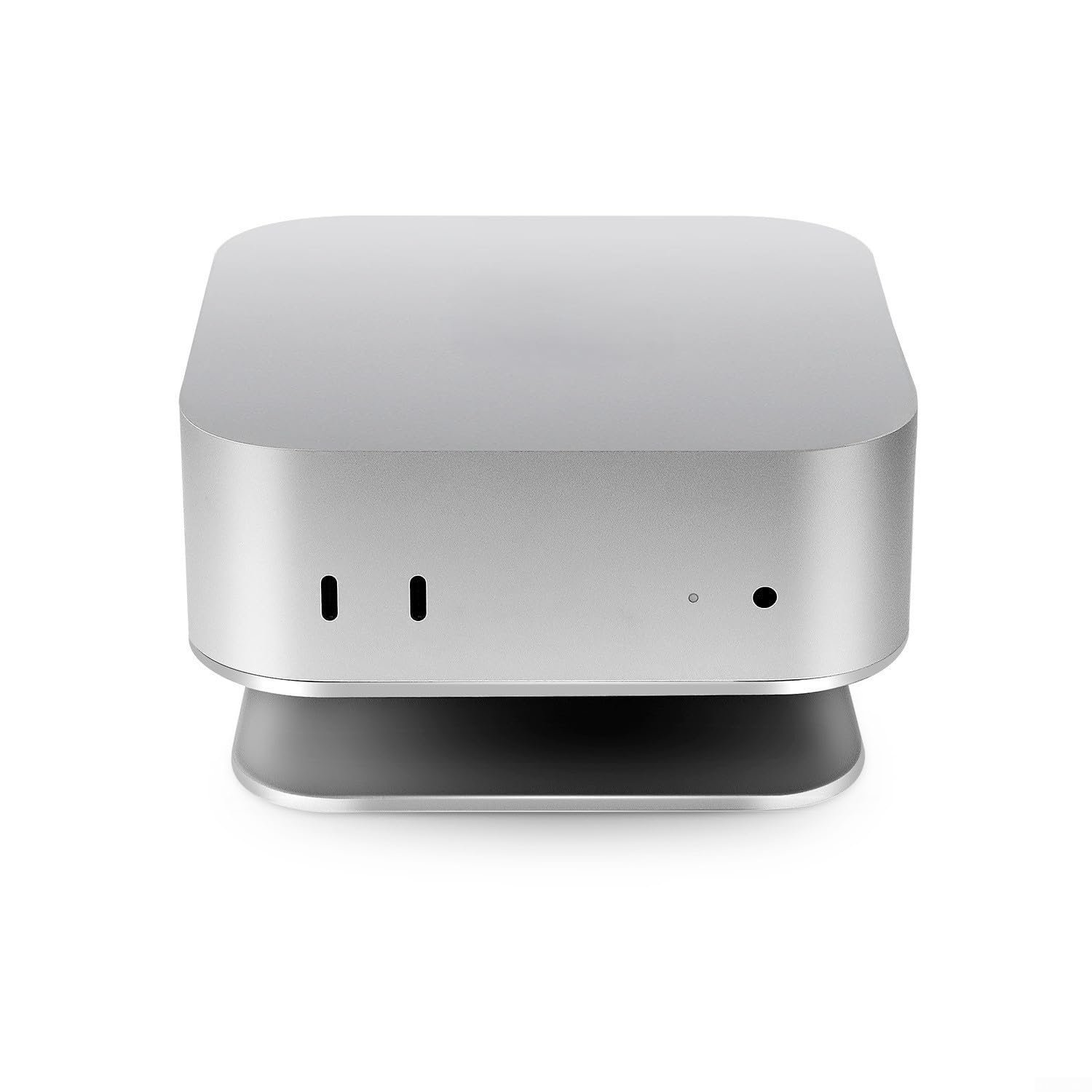 Подставка Металлическая портативная для ноутбука для Mac Mini Кронштейн для охлаждения с угловыми буферами 12.6 x 12.6 x 3.2см, фото №6