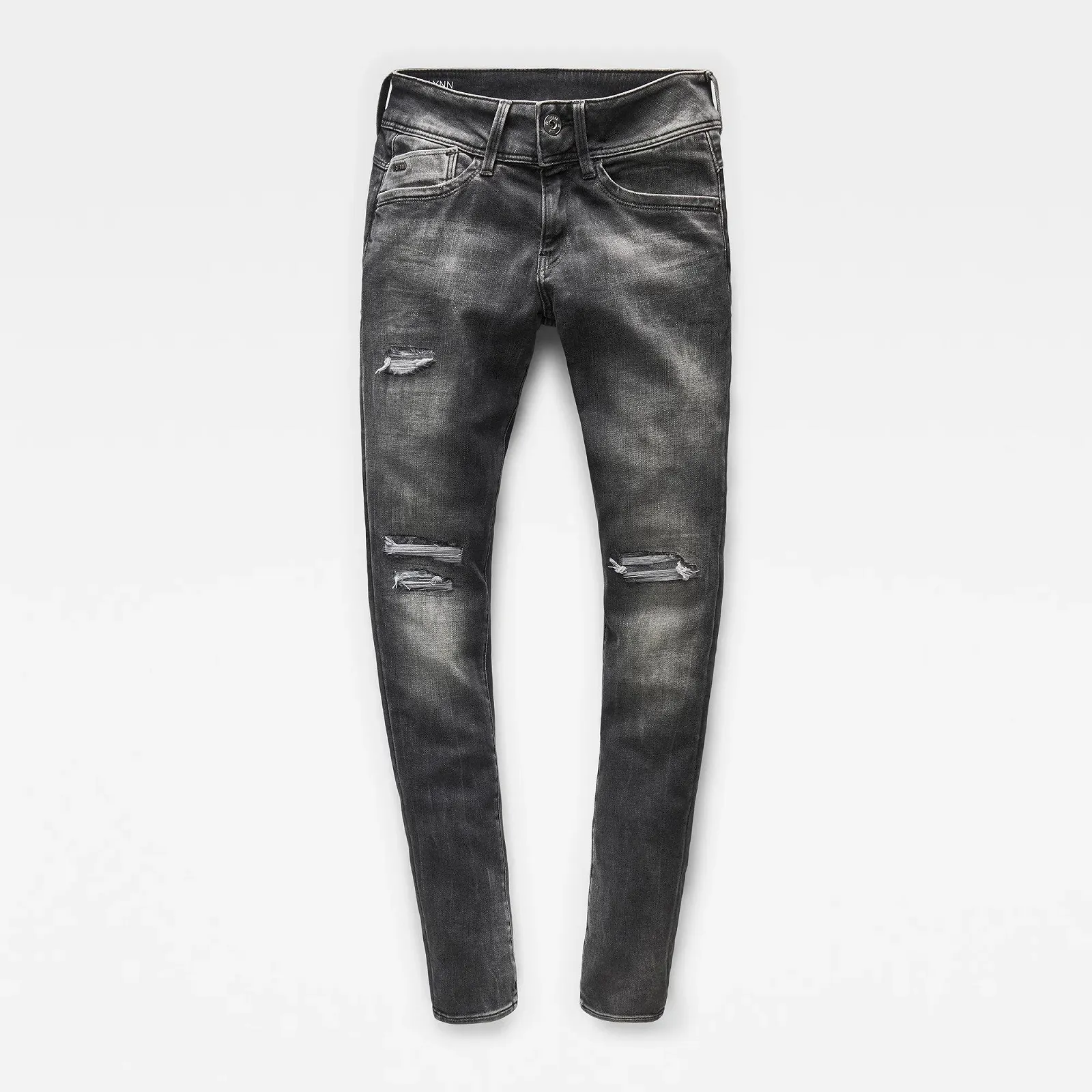 Жіночі джинси G‑STAR RAW Lynn Mid Skinny Antic Charcoal Destroy - 28, фото №4 Жіночі джинси G‑STAR RAW Lynn Mid Skinny Antic Charcoal Destroy - 28, фото №4