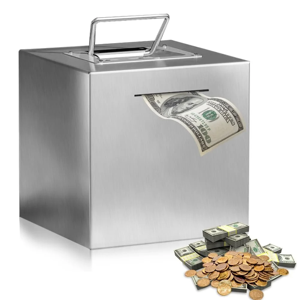 Скарбничка Adult Stainless Steel XXL 15 см невідкривна нержавіюча сталь, фото №1