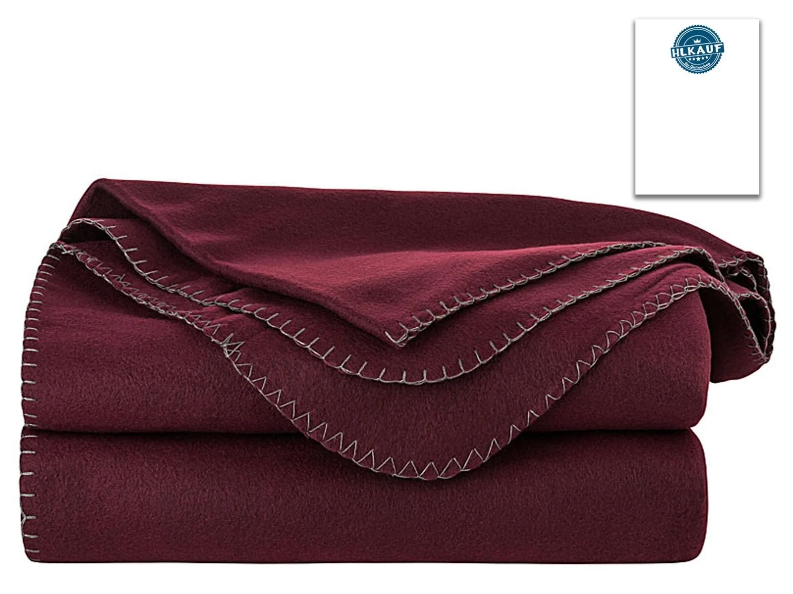 Плед Tarrington House Флисовый 150 x 200 см Ягодный, фото №2