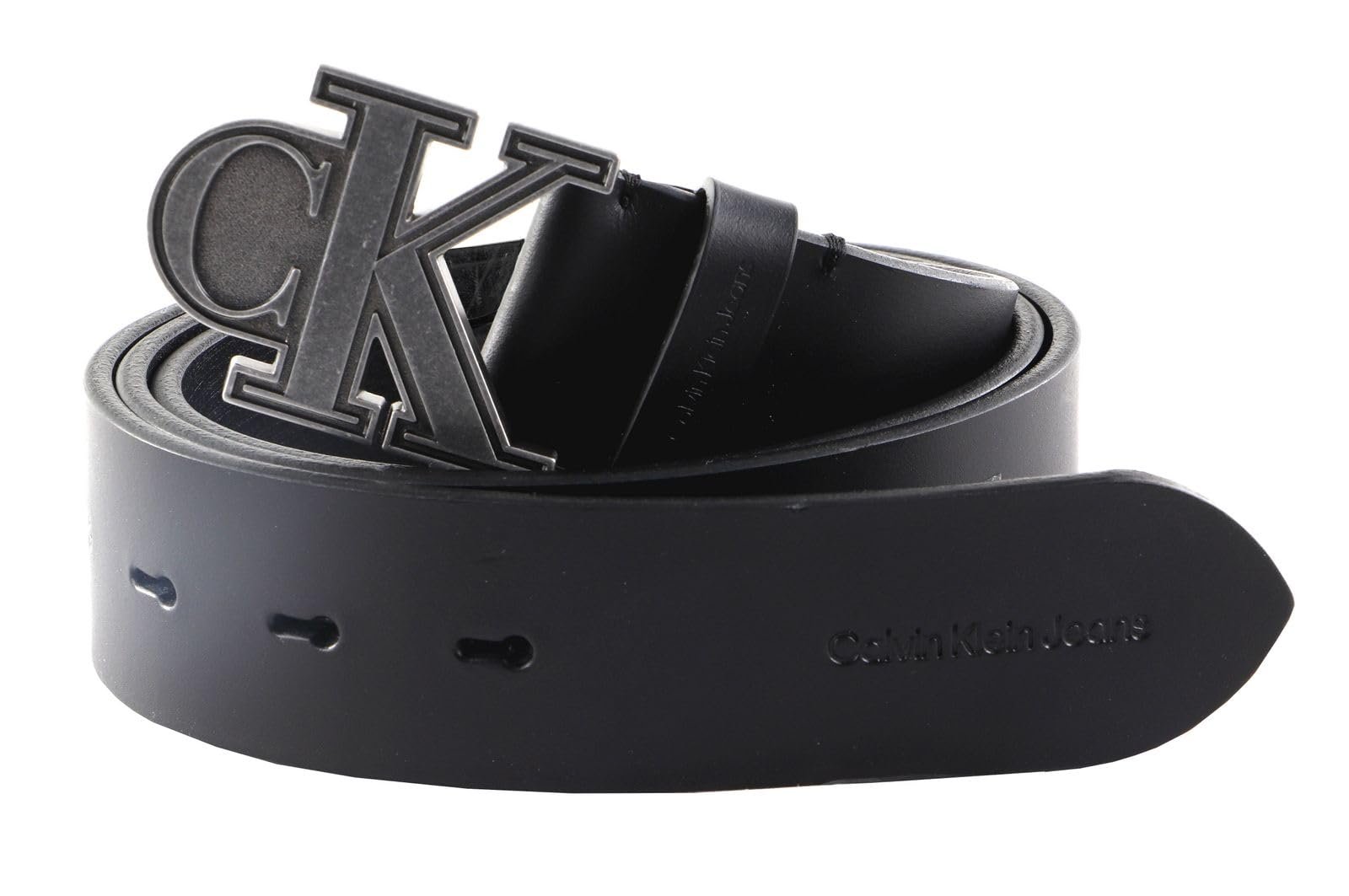 Ремень Calvin Klein CKJ Monogram 40 мм W135 Черный, черный, фото №1