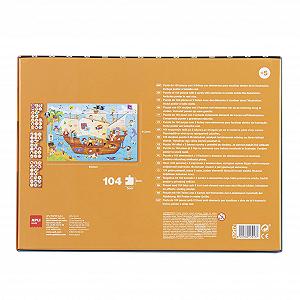 Пазл-обсервация APLI Kids Pirate Ship 104 детали Мультиколор synthetic.ua - Фото 1