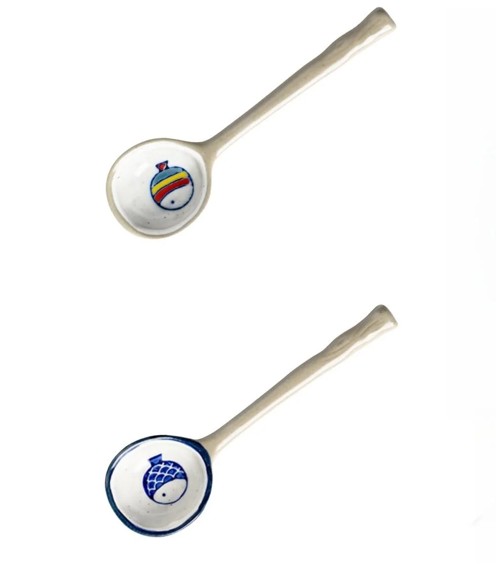 Ложка Керамічна для пари (доступно 3 стилі) Brand Series Model Риба Колір, фото №1