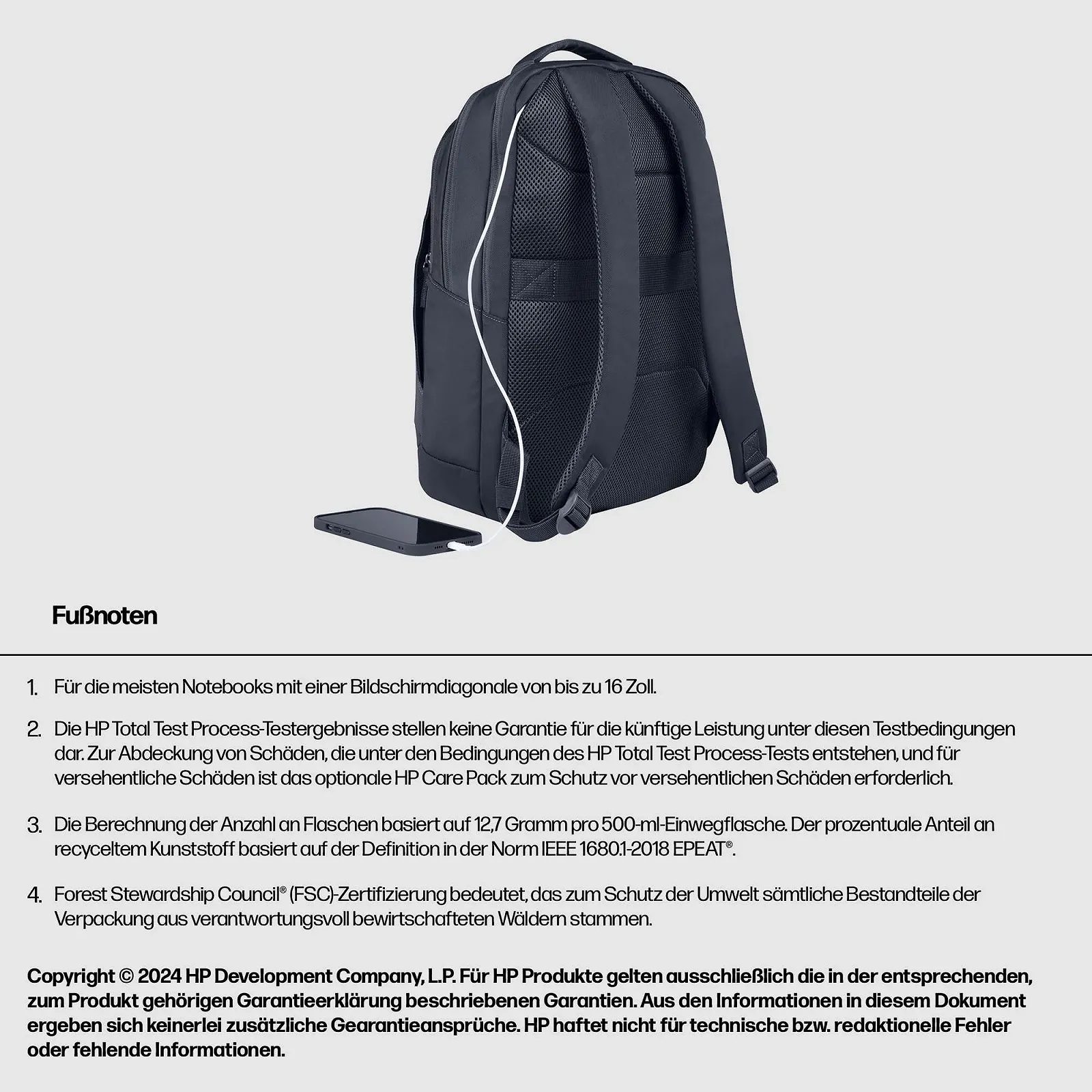 Рюкзак для ноутбука HP Everyday 16 дюймів 21 л Сірий, фото №10 Рюкзак для ноутбука HP Everyday 16 дюймів 21 л Сірий, фото №10
