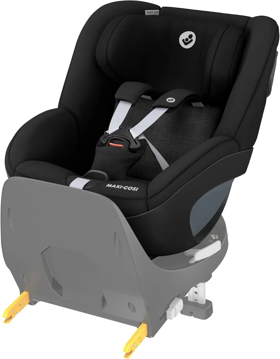 Дитяче автокрісло Maxi-Cosi Pearl 360 i-Size обертання однією рукою ClimaFlow ремені безпеки Easy-in Чорний, фото №1