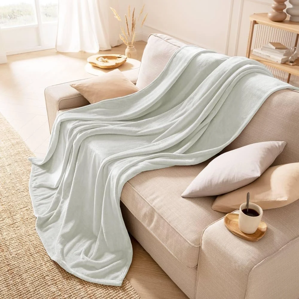 Покривало ESTELLA Cuddly Blanket Polar Fleece, мікрофібра, 150 x 200 см, біла, фото №4
