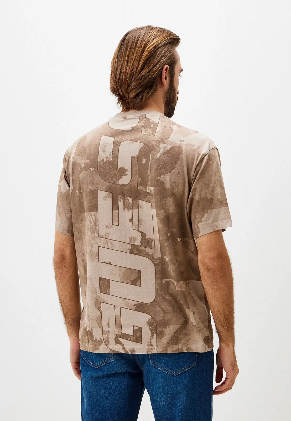 Чоловіча футболка GUESS Activewear / Коричнева варенка / Розмір M, фото №3 Чоловіча футболка GUESS Activewear / Коричнева варенка / Розмір M, фото №3